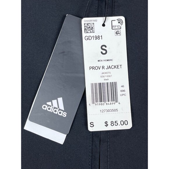 Adidas Men’s Black Prov R Golf Jacket Sz S - NWT - Picture 13 of 14